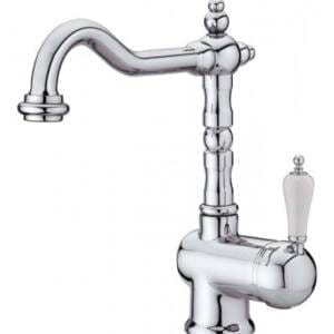 GRB 1866 grifo lavabo monomando caño retro cromo
