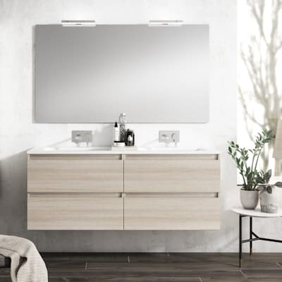 Conjunto mueble de baño Viso Bath Box suspendido 120 cm 4 cajones
