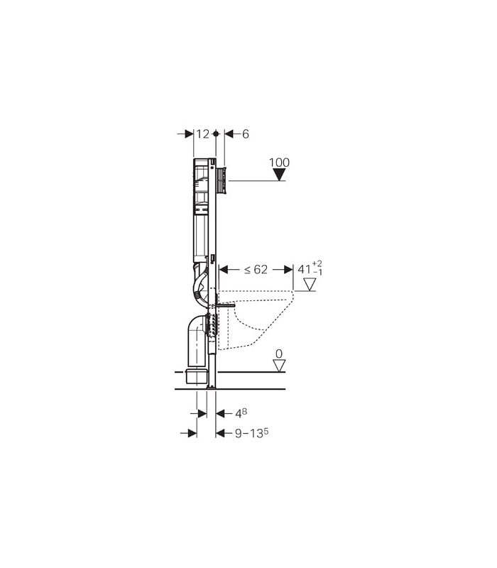 Geberit Duofix cisterna Sigma 12 cm con modulo DuoFresh - Imagen 2