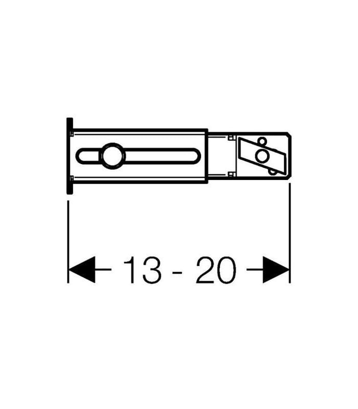 Geberit kit instalación pata Geberit Duofix pared - Imagen 2