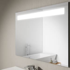 Espejo LED rectangular Lumen