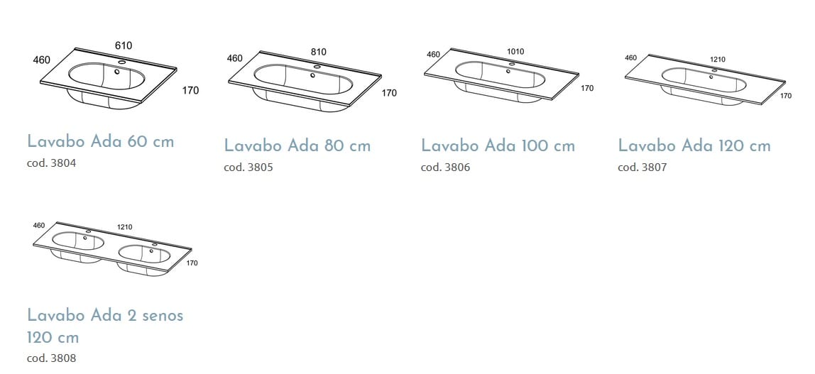 Lavabo Viso Bath encastrado de cerámica Ada - Imagen 2
