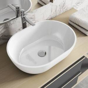 Lavabo de Viso Bath Essence sobre encimera de cerámica