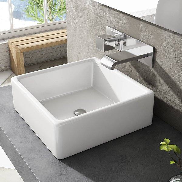 Lavabo sobre encimera de Viso Bath cerámica Square