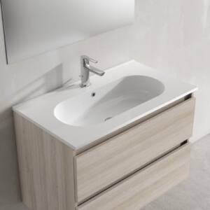 Lavabo Viso Bath encastrado de cerámica Ada