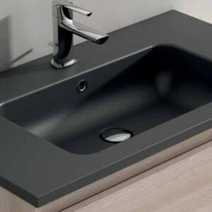 Lavabo de VisoBath  Carga mineral Slim grafito