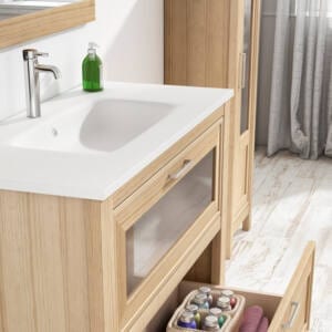 Lavabo de VisoBath encastrado de Solid Surface Hasvik