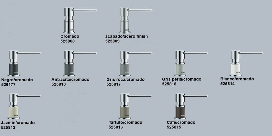 Dispensador de jabón LATO Look Silgranit Bicolor - Imagen 3