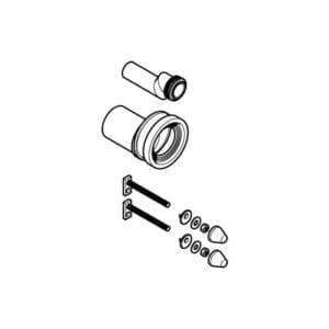 Geberit juego manguitos inodoro, excéntrico, dØ90mm d1Ø45mm