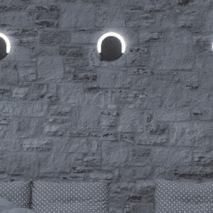 Aplique de pared LED Yomu para exteriores.