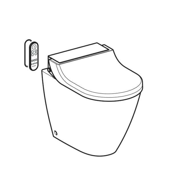 Inodoro bidé Geberit AquaClean Tuma Comfort, inodoro al suelo - Imagen 2