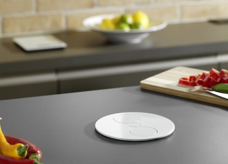 Enchufe de cocina CucineOggi box Duplo IL 600 - Blanco y Negro - Imagen 2