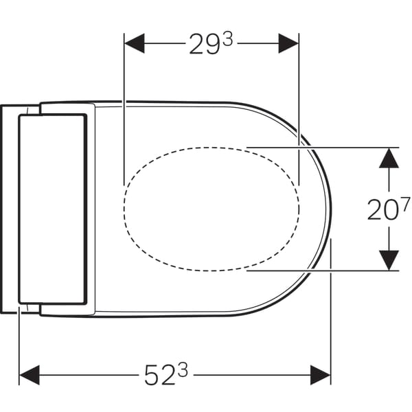 Inodoro bidé Geberit AquaClean Tuma Comfort, inodoro al suelo - Imagen 3