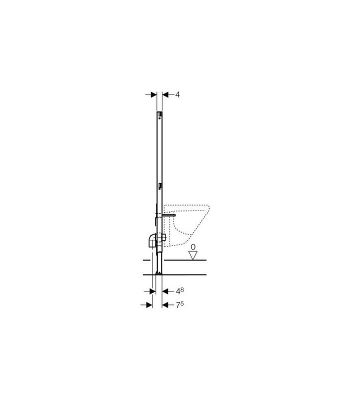 Geberit Duofix bastidor bidé, altura 112 cm - Imagen 4