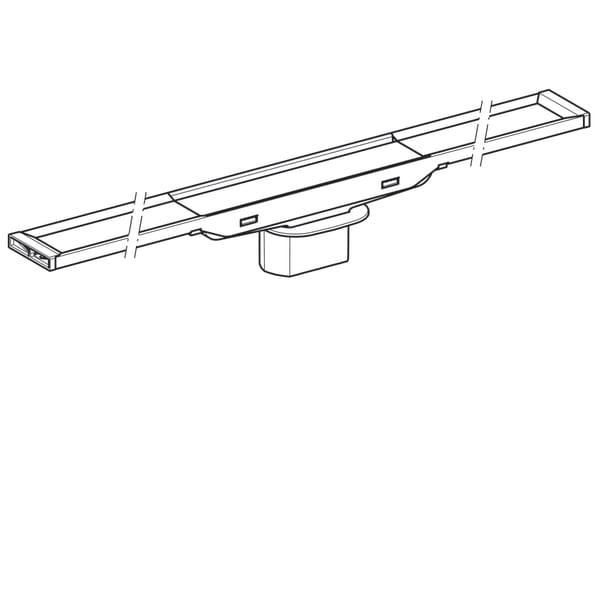 Canal de ducha Geberit CleanLine20 L30-90cm Metal oscuro/metal cepillado - Imagen 2