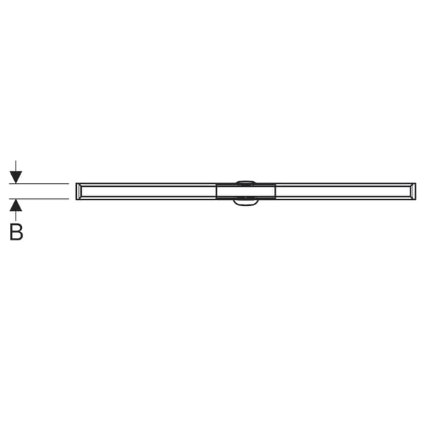 Canal de ducha Geberit CleanLine20 L30-90cm Metal oscuro/metal cepillado - Imagen 3