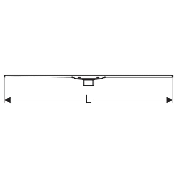 Canal de ducha Geberit CleanLine20 L30-90cm Metal oscuro/metal cepillado - Imagen 4