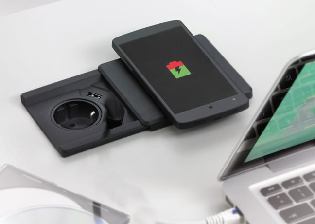 Enchufe Square 80 1+1 USB