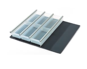 Cubertero de plástico y aluminio FUSION SYSTEM