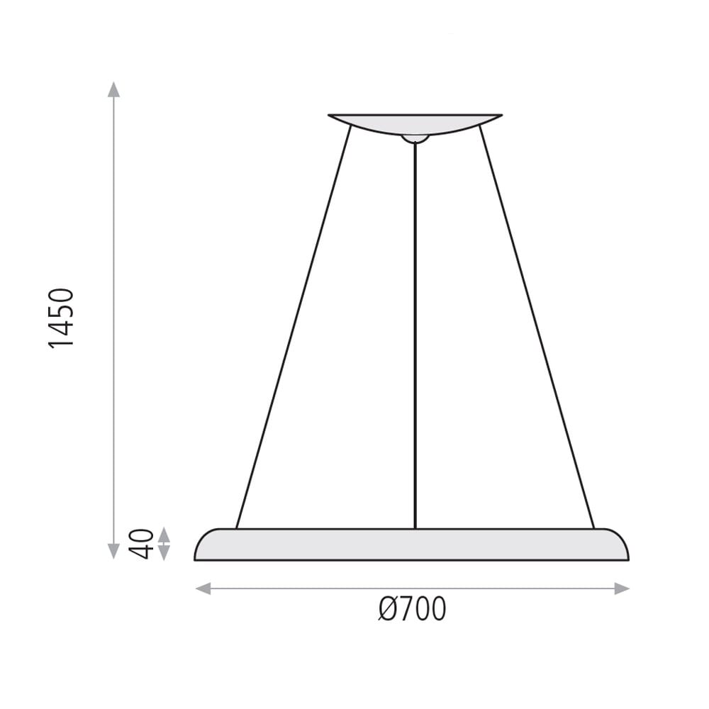 Lámpara colgante Shiitake LED 70cm de ACB. - Imagen 4