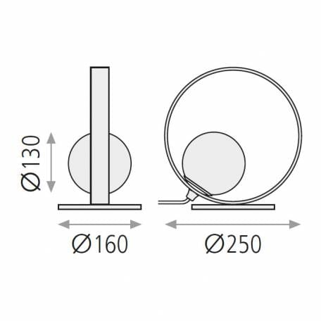 Lámpara de mesa Halo LED 5w de ACB. - Imagen 5