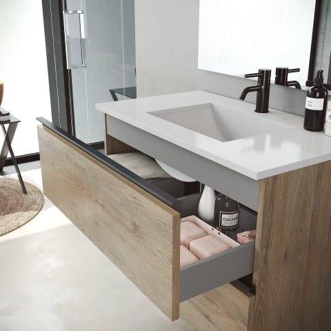 Conjunto mueble de baño Granada suspendido 2 C - Visobath - Imagen 3