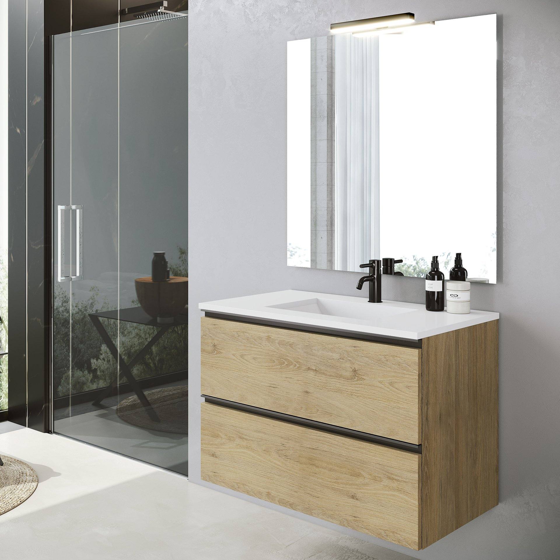 Conjunto mueble de baño Granada suspendido 2 C - Visobath - Imagen 7