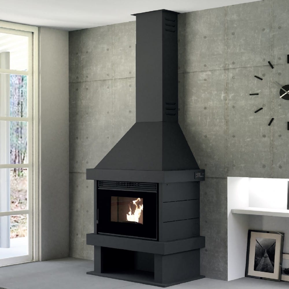Chimena de Pellet con Aire Canalizable 11,5 kw Modelo CP-170 K