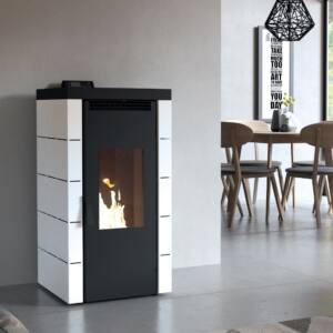 Estufa de Pellets Aire Frontal 17,5 kw Modelo BP-700