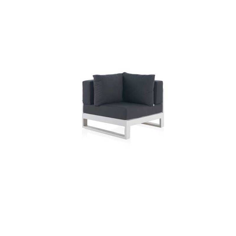 Set Sofá rinconera para terraza con mesa de centro modelo bianco - Imagen 4