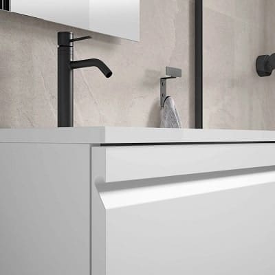 Conjunto mueble de baño Lagos fondo reducido 40 cm suspendido 2 puerta ó 2 cajones de 50 cm Visobath - Imagen 4
