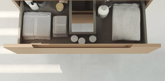 Conjunto mueble de baño Kyoto suspendido 2 cajones - Visobath - Imagen 2