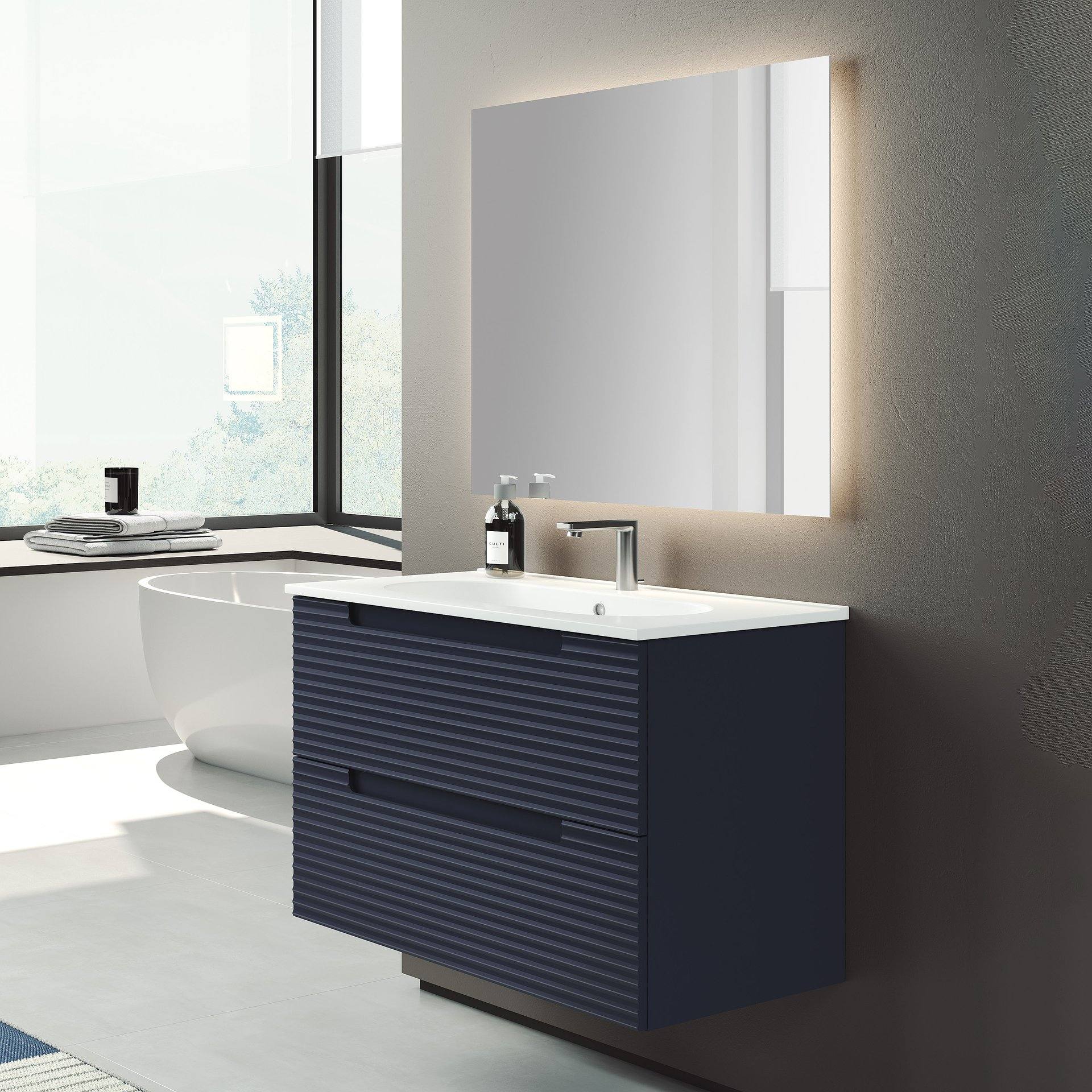Conjunto mueble de baño Kyoto suspendido 2 cajones - Visobath
