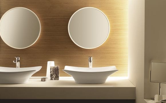 Lavabo Bathco New Magdalena sin peana 575x325x160 cm porcelana blanco