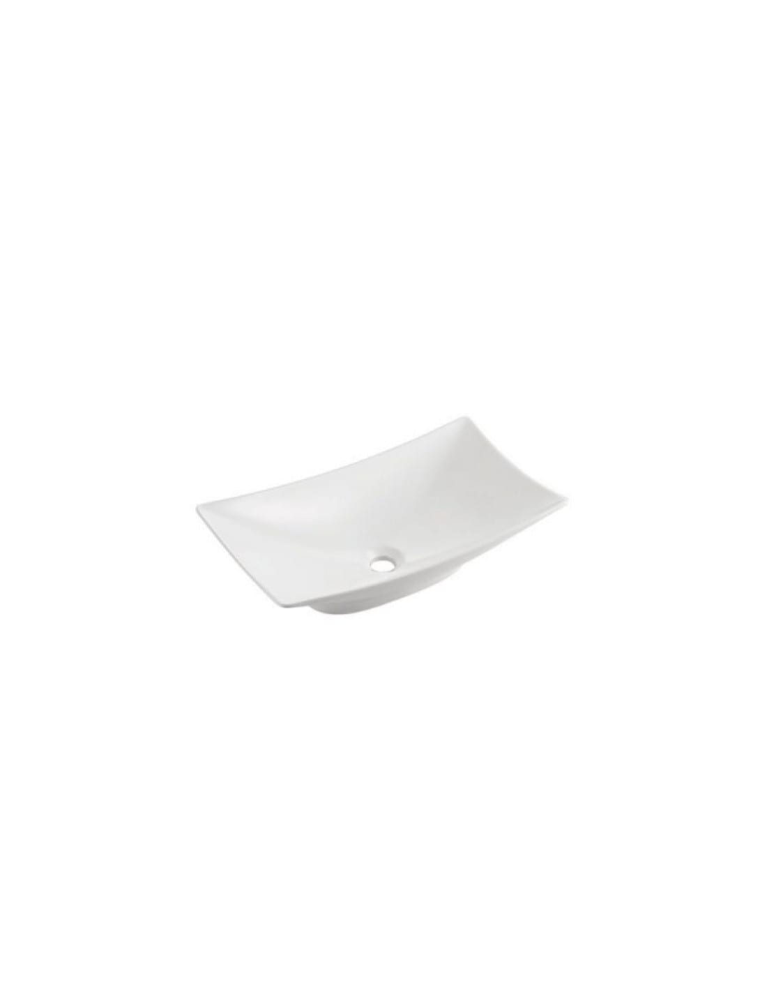 Lavabo Bathco New Magdalena sin peana 575x325x160 cm porcelana blanco - Imagen 2