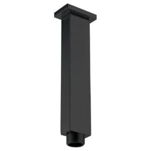 Brazo techo IMEX cuadrado 170 mm. negro mate