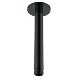 Brazo techo IMEX redondo 165 mm. negro mate