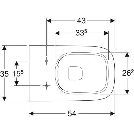Inodoro al suelo Smyle Square - Imagen 2