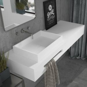 Lavabo sobre encimera "Square Line"