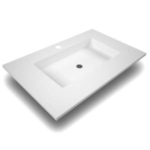 Lavabo sin faldón SENO CENTRADO Gel Coat Miami