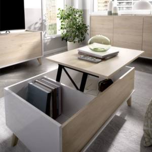 Mesa de centro elevable