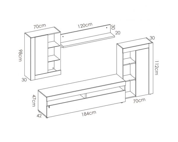 Mueble salón modelo Tokio - Imagen 5