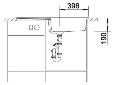 Fregadero Blanco METRA XL 6 S Metra Mueble 60 cm - Imagen 3