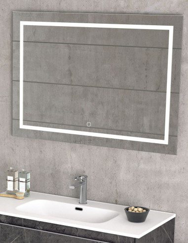 Espejo baño LED Rectangular - retroiluminado y antivaho