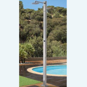 Columna de jardín Celta, acero inoxidable mate