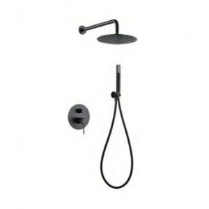 Kit monomando ducha empotrado LINE Black Gun Metal