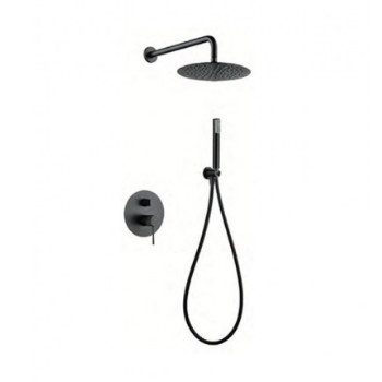 Kit monomando ducha empotrado LINE Black Gun Metal