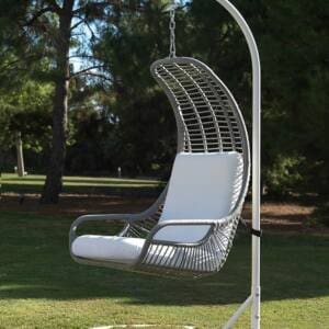 Sillón colgante de cuerda trenzada Siena