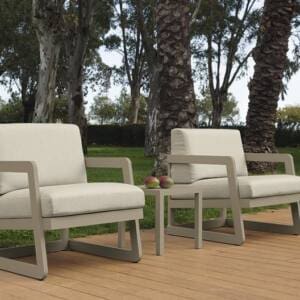 Sillón monoplaza en aluminio MODELO FARO -ARKIMUEBLE-