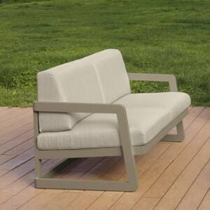 Sofá 2 o 3 plazas en aluminio MODELO FARO -ARKIMUEBLE-